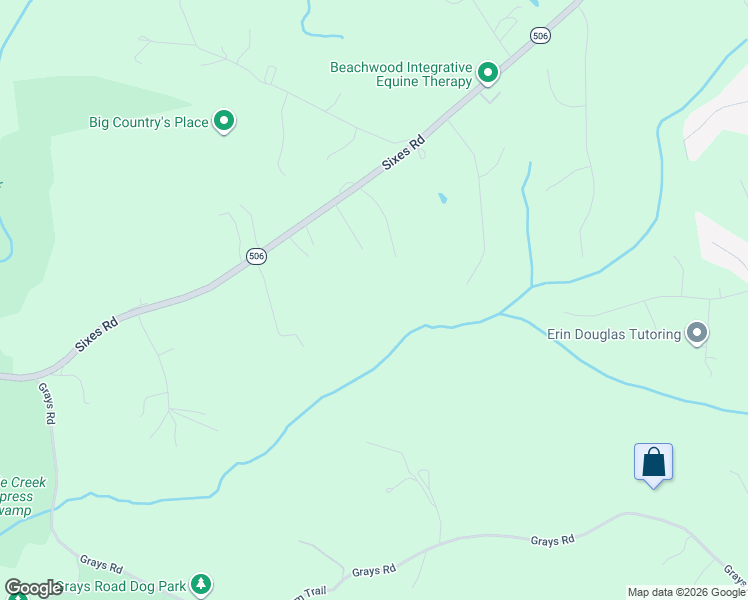 map of restaurants, bars, coffee shops, grocery stores, and more near 2384 Sixes Road in Prince Frederick