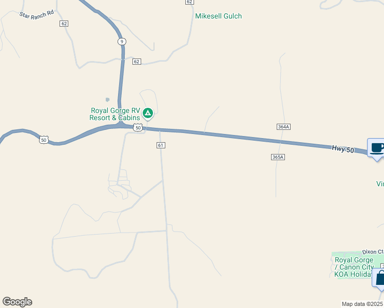 map of restaurants, bars, coffee shops, grocery stores, and more near 43754 U.S. 50 in Cañon City