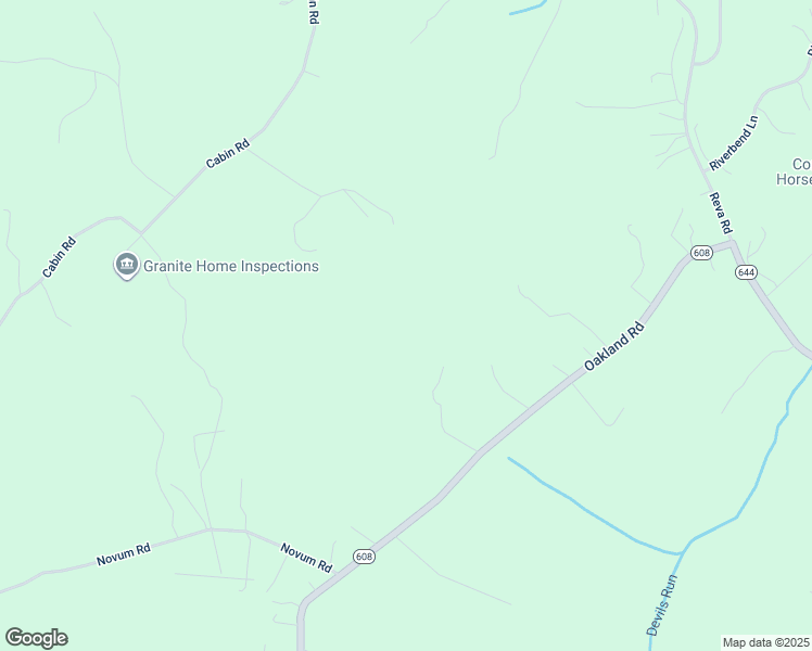 map of restaurants, bars, coffee shops, grocery stores, and more near 15356 Oakland Road in Reva