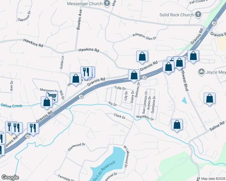 map of restaurants, bars, coffee shops, grocery stores, and more near 44-52 River Rd in Fenton