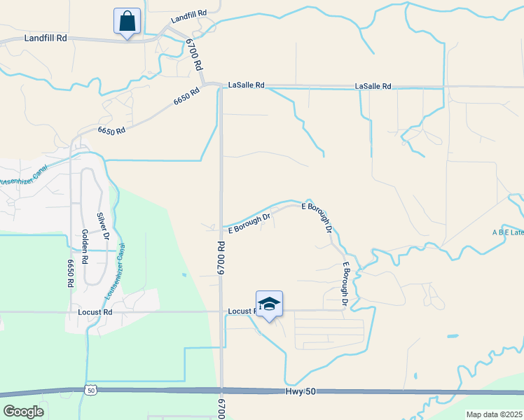 map of restaurants, bars, coffee shops, grocery stores, and more near 67171 East Borough Drive in Montrose