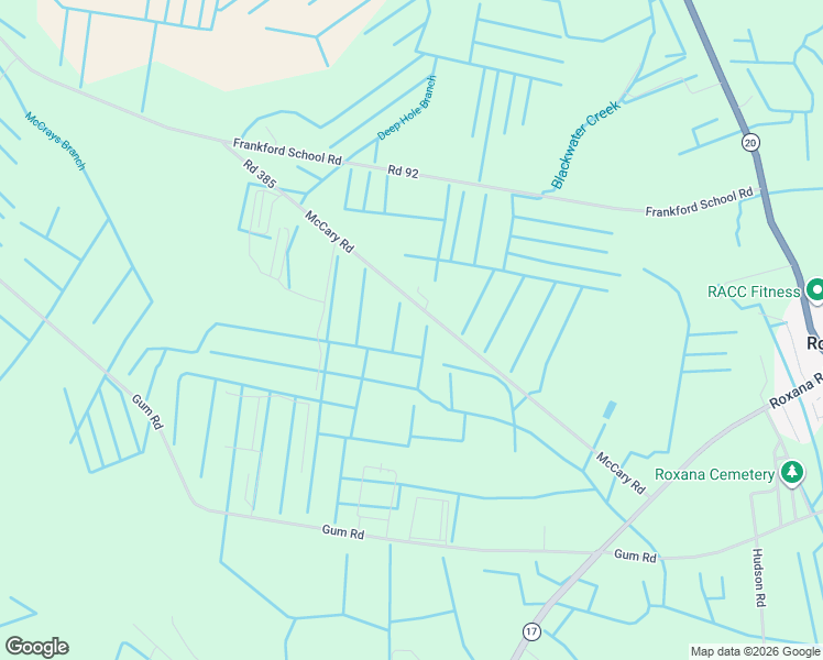map of restaurants, bars, coffee shops, grocery stores, and more near 32260 McCary Road in Frankford