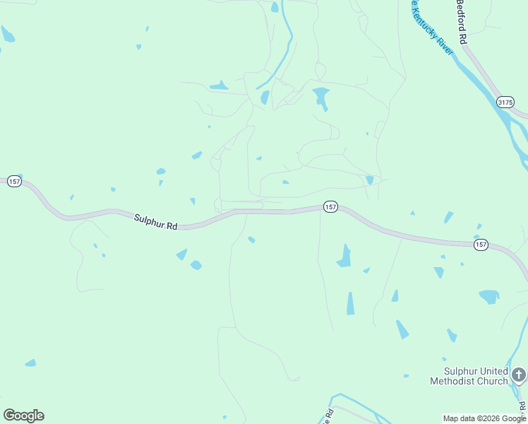 map of restaurants, bars, coffee shops, grocery stores, and more near Kentucky 157 in Sulphur