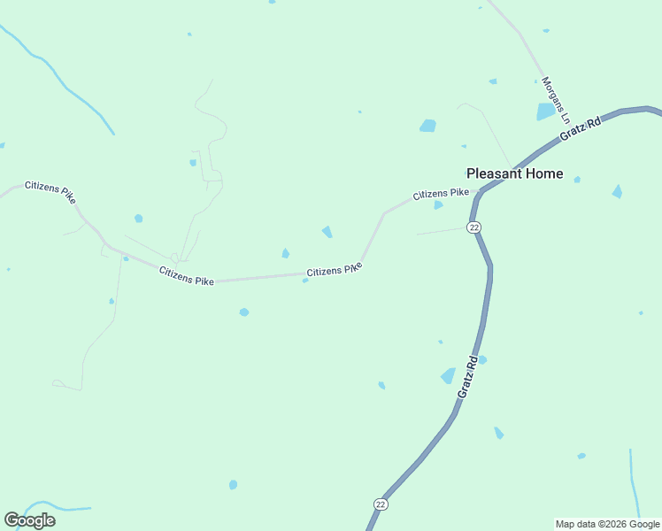 map of restaurants, bars, coffee shops, grocery stores, and more near 1205 Citizens Pike in Owenton