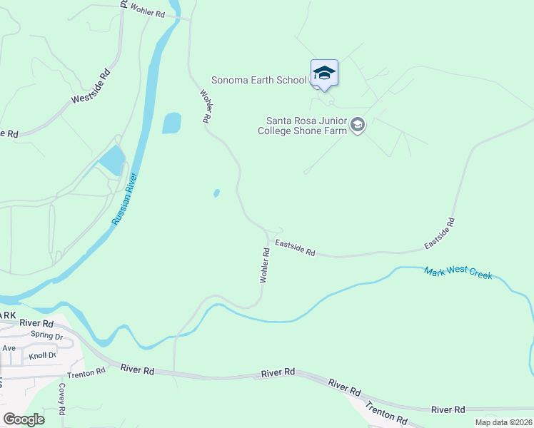 map of restaurants, bars, coffee shops, grocery stores, and more near 10520 Wohler Road in Healdsburg