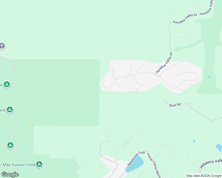 map of restaurants, bars, coffee shops, grocery stores, and more near 1570 Paradise Valley Drive in High Ridge