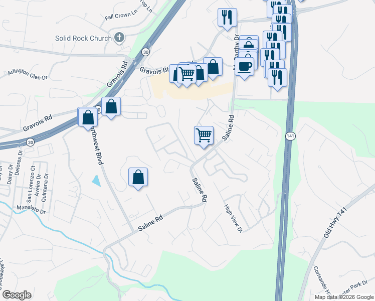 map of restaurants, bars, coffee shops, grocery stores, and more near 871 Thousand Pines Drive in Fenton