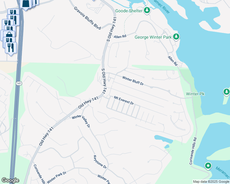 map of restaurants, bars, coffee shops, grocery stores, and more near 652 Green Jade Drive in Fenton