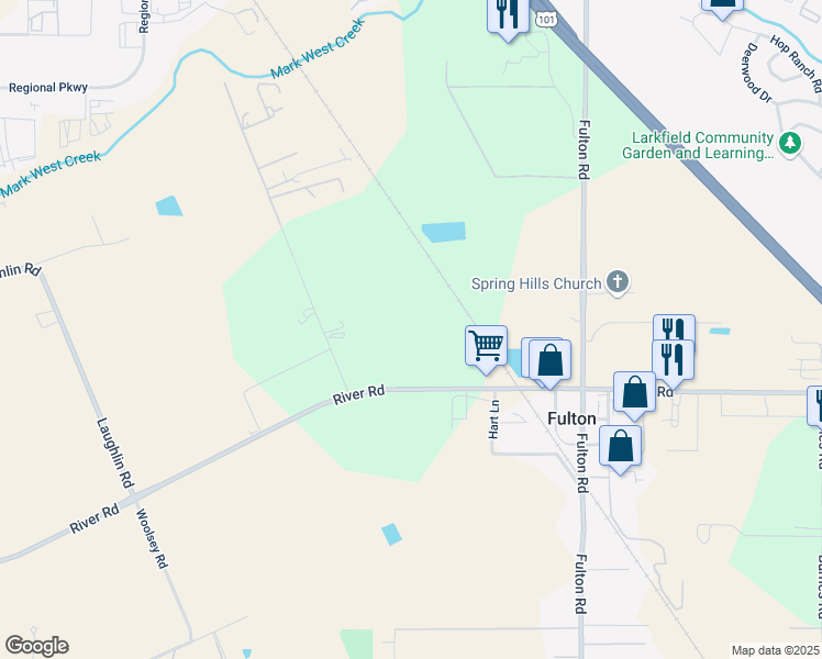 map of restaurants, bars, coffee shops, grocery stores, and more near 3610 Bisordi Lane in Fulton