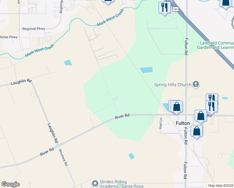map of restaurants, bars, coffee shops, grocery stores, and more near 3680 Bisordi Lane in Fulton
