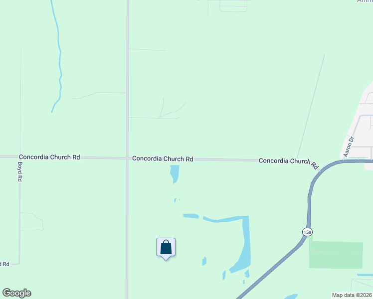 map of restaurants, bars, coffee shops, grocery stores, and more near 5801 Concordia Church Road in Belleville