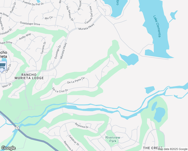 map of restaurants, bars, coffee shops, grocery stores, and more near 15317 De La Cruz Drive in Rancho Murieta