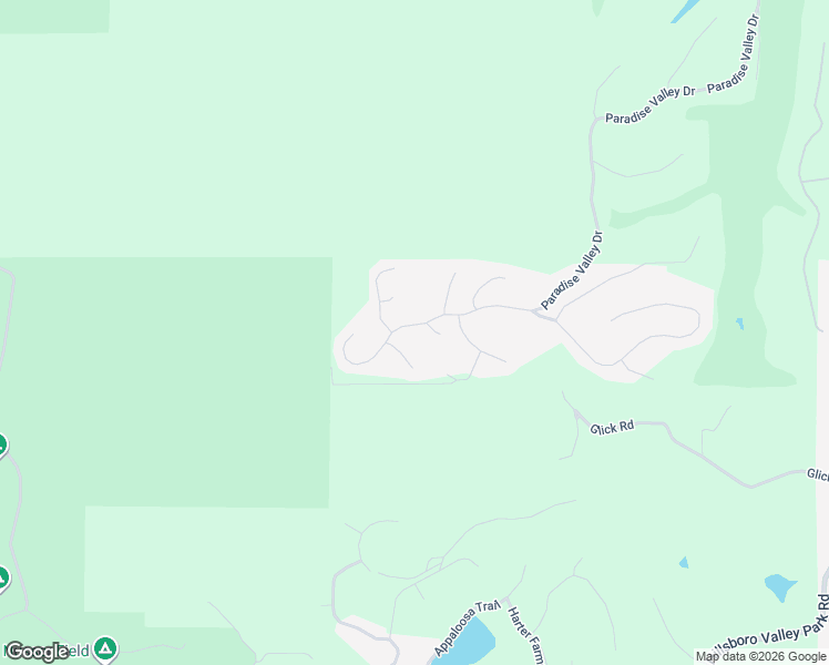 map of restaurants, bars, coffee shops, grocery stores, and more near 1544 Paradise Valley Drive in High Ridge