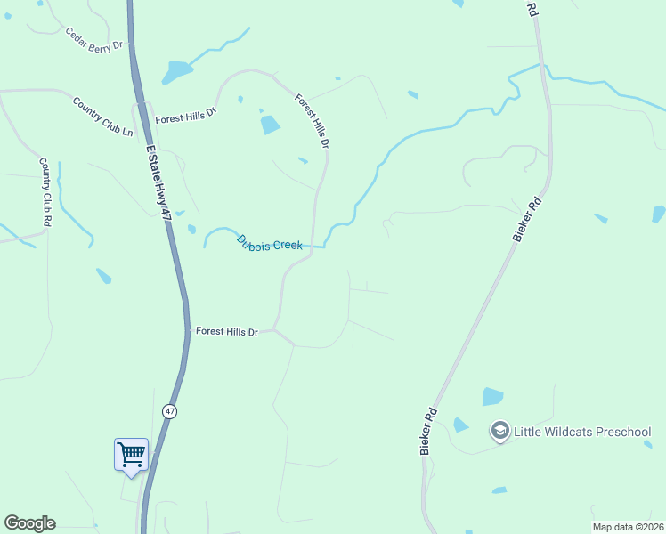map of restaurants, bars, coffee shops, grocery stores, and more near 14 Oak Hills Drive in Washington