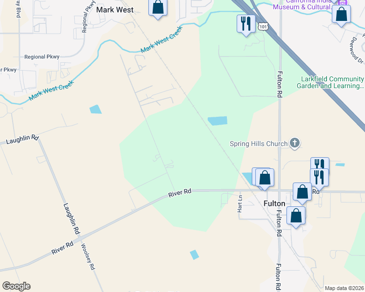 map of restaurants, bars, coffee shops, grocery stores, and more near 3680 Bisordi Lane in Fulton