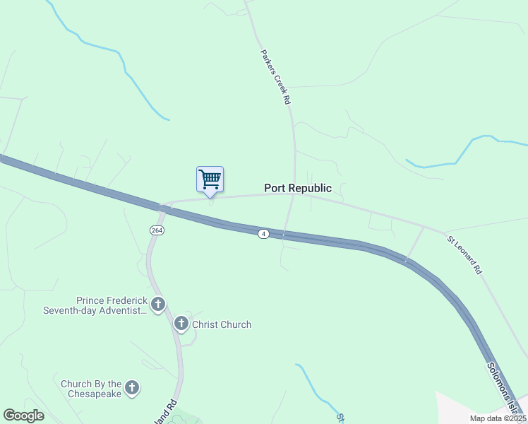 map of restaurants, bars, coffee shops, grocery stores, and more near in Port Republic