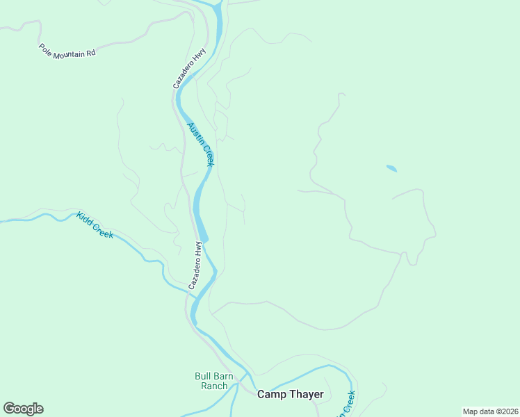 map of restaurants, bars, coffee shops, grocery stores, and more near 9 Rosewood Circle in Cazadero