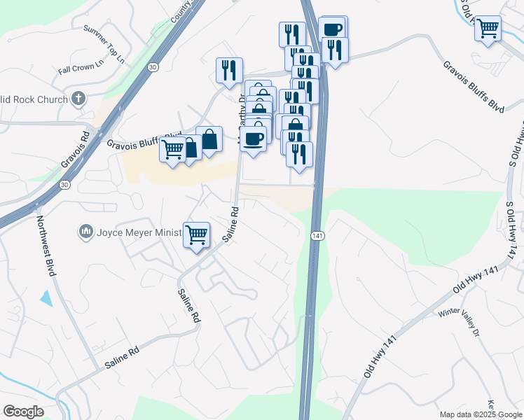 map of restaurants, bars, coffee shops, grocery stores, and more near 666 Silver Maple Dr in Fenton