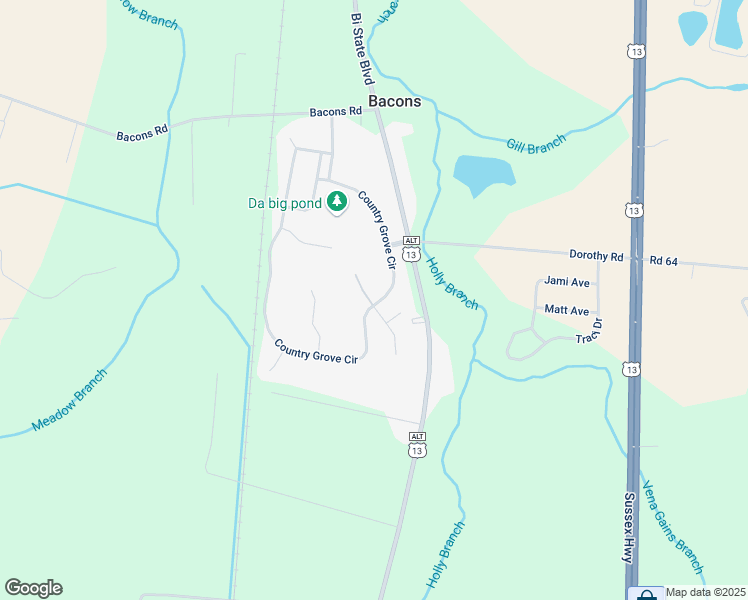 map of restaurants, bars, coffee shops, grocery stores, and more near 37516 North Countryside Drive in Delmar