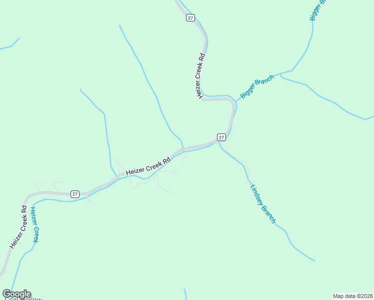 map of restaurants, bars, coffee shops, grocery stores, and more near 3178 Heizer Creek Road in Poca