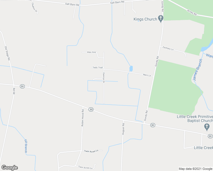 map of restaurants, bars, coffee shops, grocery stores, and more near 35395 Dannys Drive in Laurel