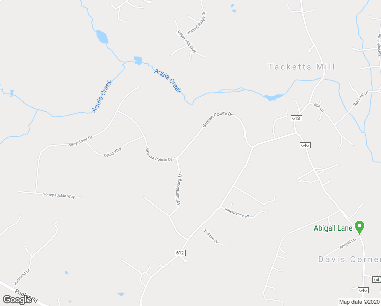 map of restaurants, bars, coffee shops, grocery stores, and more near 2301 Grouse Pointe Drive in Stafford
