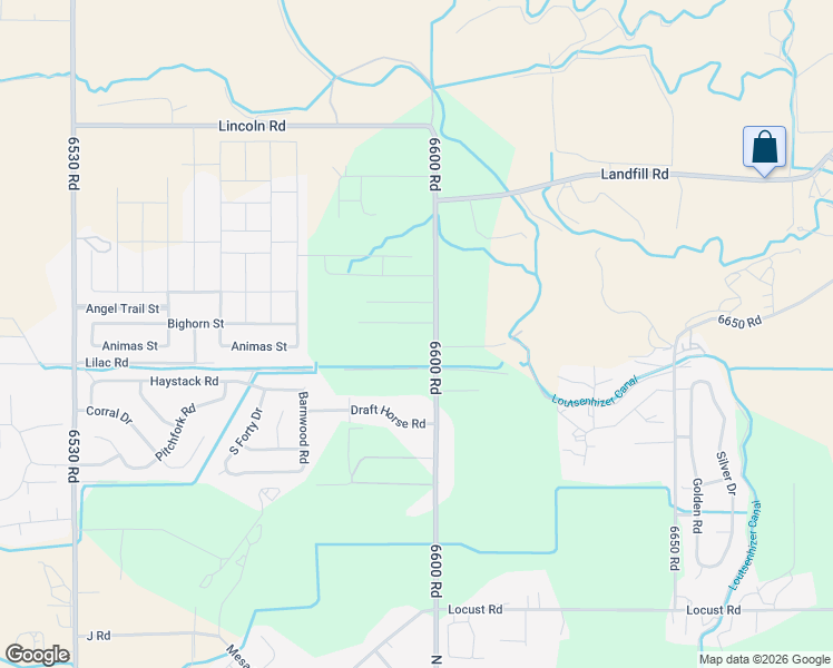 map of restaurants, bars, coffee shops, grocery stores, and more near 890 6600 Road in Montrose