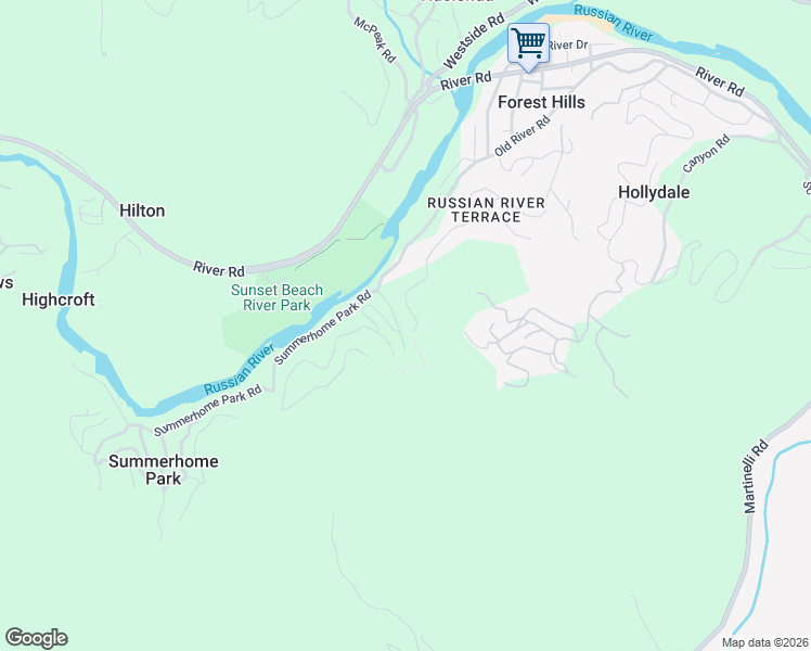 map of restaurants, bars, coffee shops, grocery stores, and more near 11154 Ice Box Canyon Road in Forestville