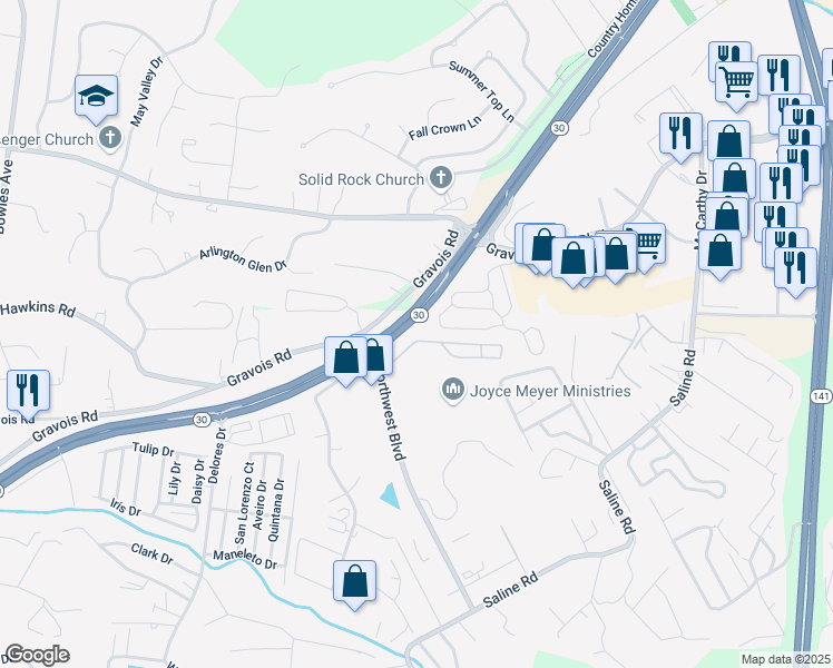 map of restaurants, bars, coffee shops, grocery stores, and more near 200 Erb Industrial Drive in Fenton