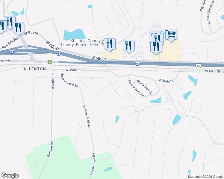 map of restaurants, bars, coffee shops, grocery stores, and more near 908 Summit Oaks Drive in Eureka