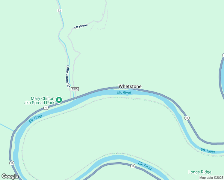 map of restaurants, bars, coffee shops, grocery stores, and more near West Virginia 16 in Ivydale