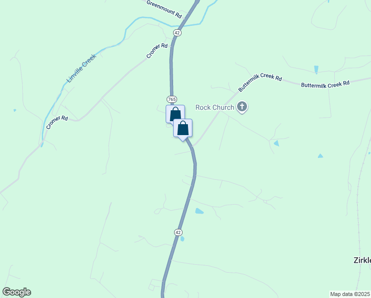 map of restaurants, bars, coffee shops, grocery stores, and more near 2501 Harpine Highway in Harrisonburg