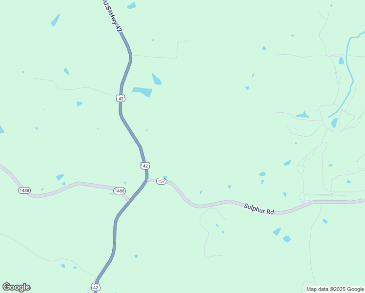 map of restaurants, bars, coffee shops, grocery stores, and more near 9816 Sulphur Road in Pendleton