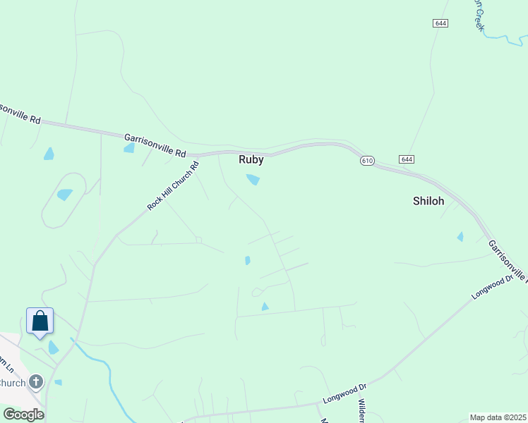 map of restaurants, bars, coffee shops, grocery stores, and more near 65 Green Acre Drive in Stafford