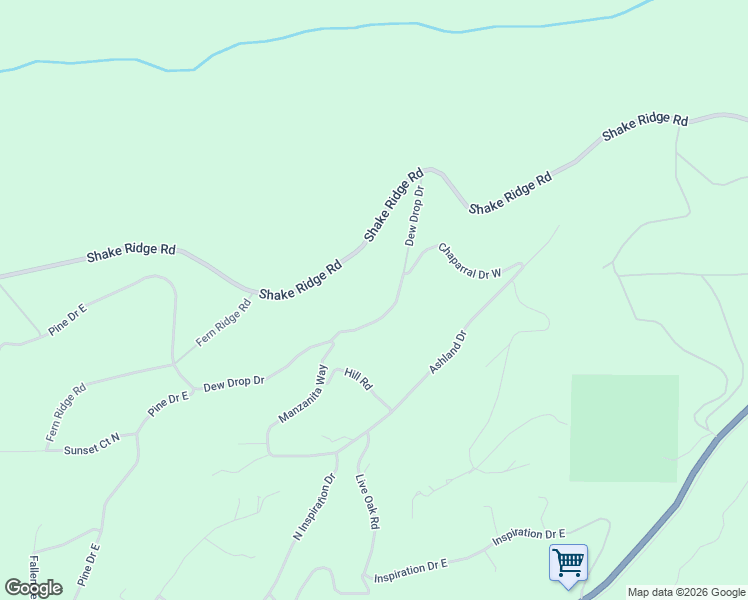 map of restaurants, bars, coffee shops, grocery stores, and more near 27261 Dew Drop Drive in Pioneer