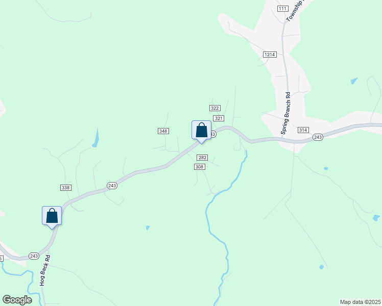 map of restaurants, bars, coffee shops, grocery stores, and more near 3249 Ohio 243 in Ironton