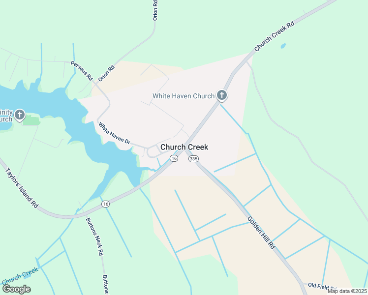 map of restaurants, bars, coffee shops, grocery stores, and more near in Church Creek