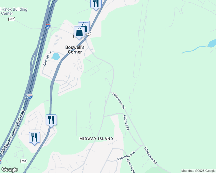 map of restaurants, bars, coffee shops, grocery stores, and more near 695 Telegraph Rd in Stafford