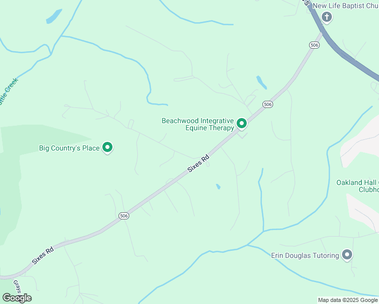 map of restaurants, bars, coffee shops, grocery stores, and more near 1980 Joe Harris Road in Prince Frederick