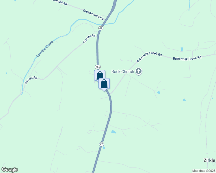 map of restaurants, bars, coffee shops, grocery stores, and more near 2501-2653 Harpine Highway in Harrisonburg