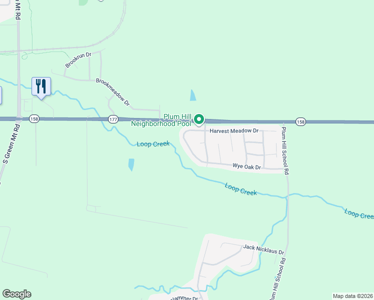 map of restaurants, bars, coffee shops, grocery stores, and more near 2836 Smokehouse Way in Belleville