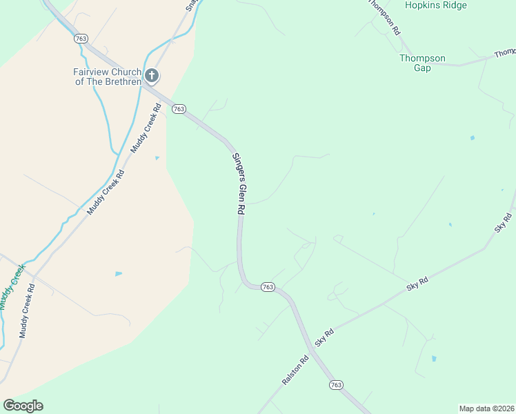 map of restaurants, bars, coffee shops, grocery stores, and more near 5360 Singers Glen Road in Harrisonburg