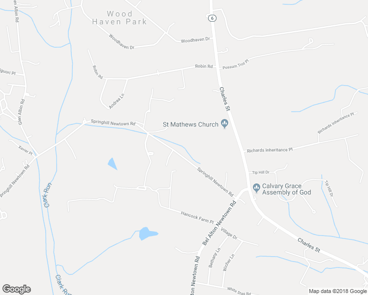map of restaurants, bars, coffee shops, grocery stores, and more near 10462 Springhill Newtown Road in La Plata