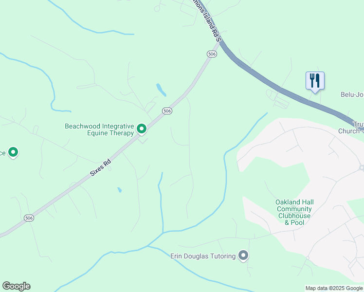map of restaurants, bars, coffee shops, grocery stores, and more near 1304 Saint Louis Court in Prince Frederick