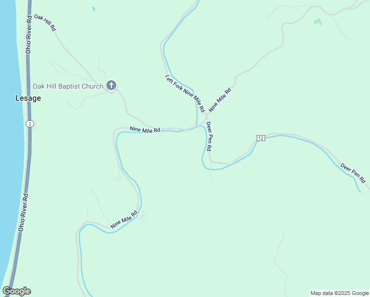 map of restaurants, bars, coffee shops, grocery stores, and more near 7560 Deer Pen Road in Lesage