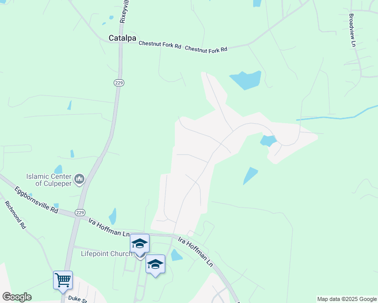 map of restaurants, bars, coffee shops, grocery stores, and more near 14508 Kingsmill Way in Culpeper