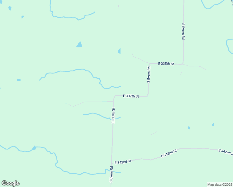 map of restaurants, bars, coffee shops, grocery stores, and more near 30400 East 337th Street in Garden City