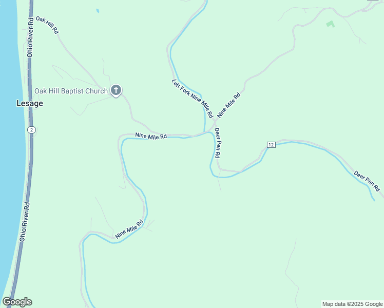 map of restaurants, bars, coffee shops, grocery stores, and more near 7560 Deer Pen Road in Lesage