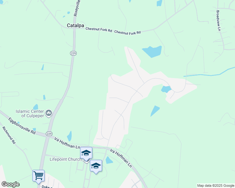 map of restaurants, bars, coffee shops, grocery stores, and more near 14508 Kingsmill Way in Culpeper