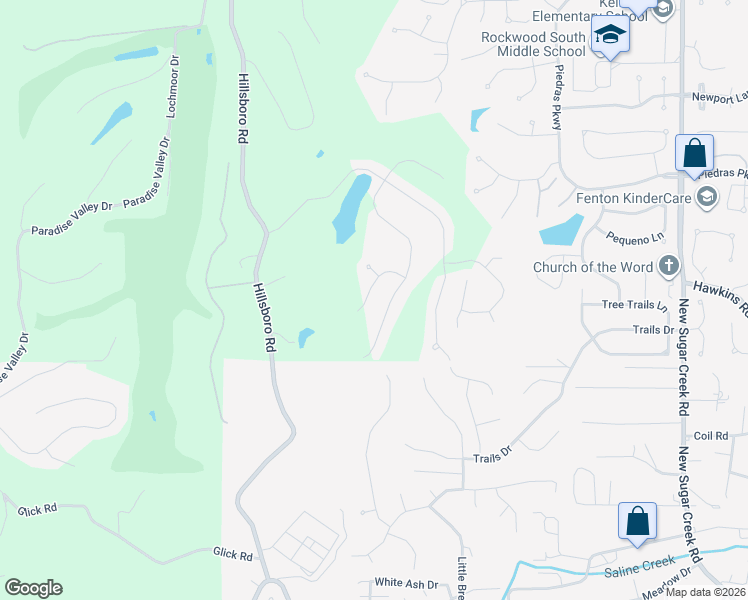 map of restaurants, bars, coffee shops, grocery stores, and more near 1291 Spring Lilly Drive in High Ridge